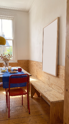 Lived-In Primary Dining Nook (side angle)