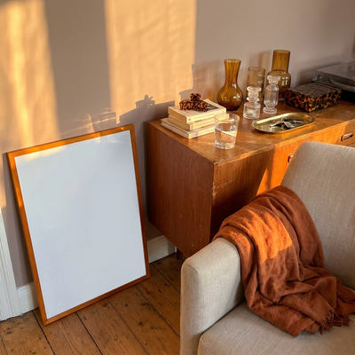 Amber Glass Sideboard Glow