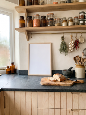 Slatted Birch Pantry Kitchen