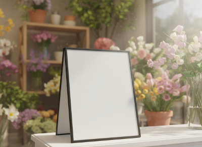 Flower shop sign board