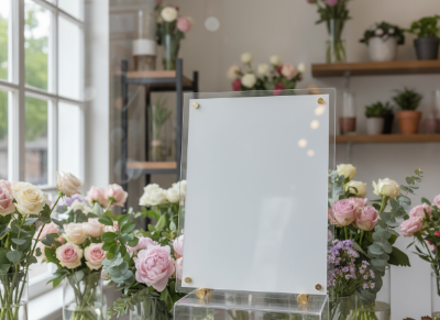 Flower shop sign board