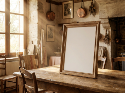 French countryside villa frame