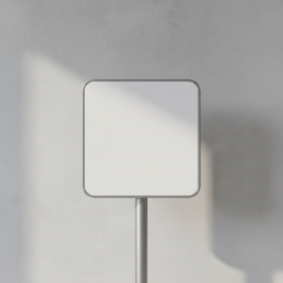 single sign board