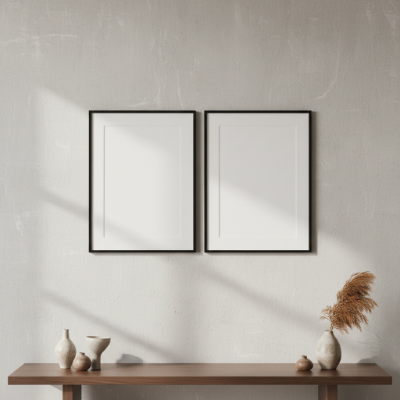 Two A3 frames next to each other